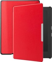 Lunso - Geschikt voor Kobo Aura H20 Edition 1 hoes (6.8 inch) - sleep cover - Rood