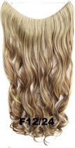 Wire hair extensions wavy bruin / blond - F12/24