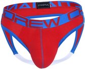 Andrew Christian Show-It Retro Pop Locker Room Jock Rood - MAAT XL - Heren Ondergoed - Jockstrap voor Man - Mannen Jock