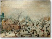 Winterlandschap met schaatsers - 500 Stukjes puzzel voor volwassenen - Hendrick Avercamp