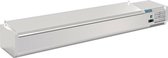 Opzetkoelvitrine | 10x GN 1/4 | RVS Deksel | Polar G-serie FA857