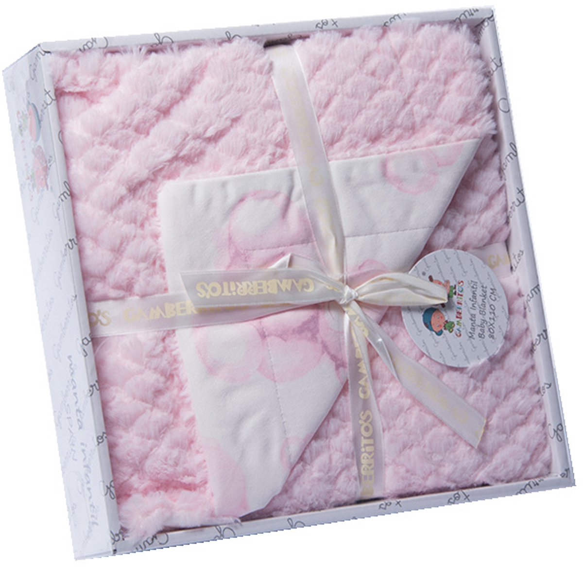 Gamberritos Babydeken Beren 110 X 140 Cm Roze