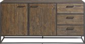 Dressoir Vince 180 Cm - Hout - Bruingrijs  Furn4All | Bruingrijs | 90 x 180 x 45 cm