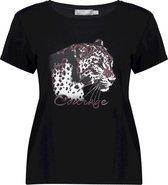 Geisha T-shirt T Shirt Tiger 12612 25 Black Dames Maat - XL