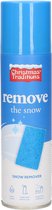 4x stuks kunstsneeuw/nepsneeuw verwijderaar/reinigingsspray in bus 125 ml - Kunstsneeuw/nepsneeuw spray verwijderen/weghalen bussen