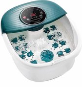 Voetenbad - Zinaps voet massager met massage en bubbelbad verwarming, vibratie en bubbelbad massage, automatische sluit voet bubble, 16 verwijderbare massage rollen, temperatuur ve