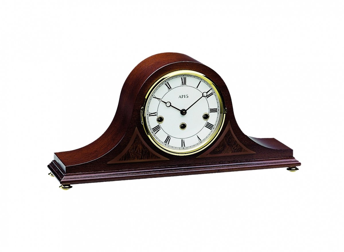 Mahonie houten AMS pendule met Westminster slagwerk