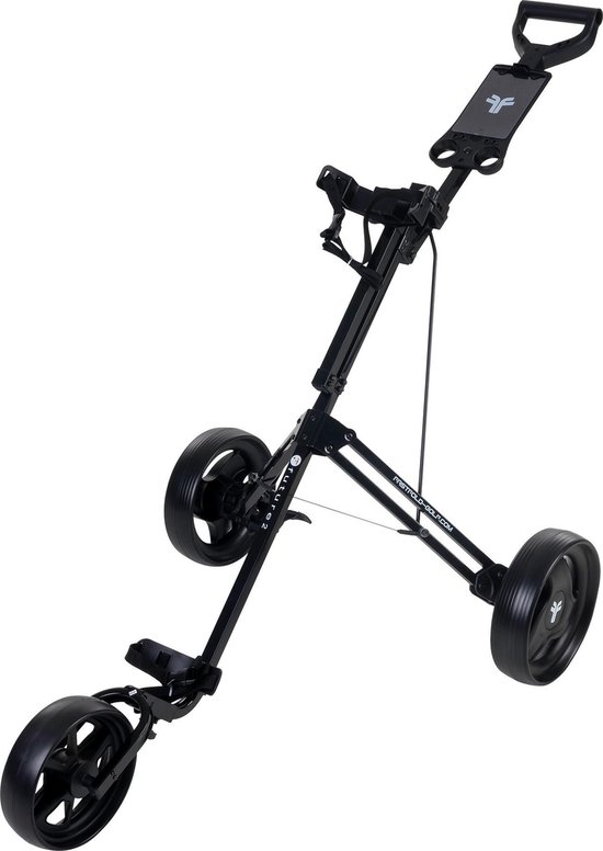 FastFold Future 2 Junior Golftrolley - 3-Wiels Zwart
