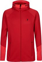 Peak Performance  - Rider Zip Hoodie - Rode Midlayer - XL - Rood