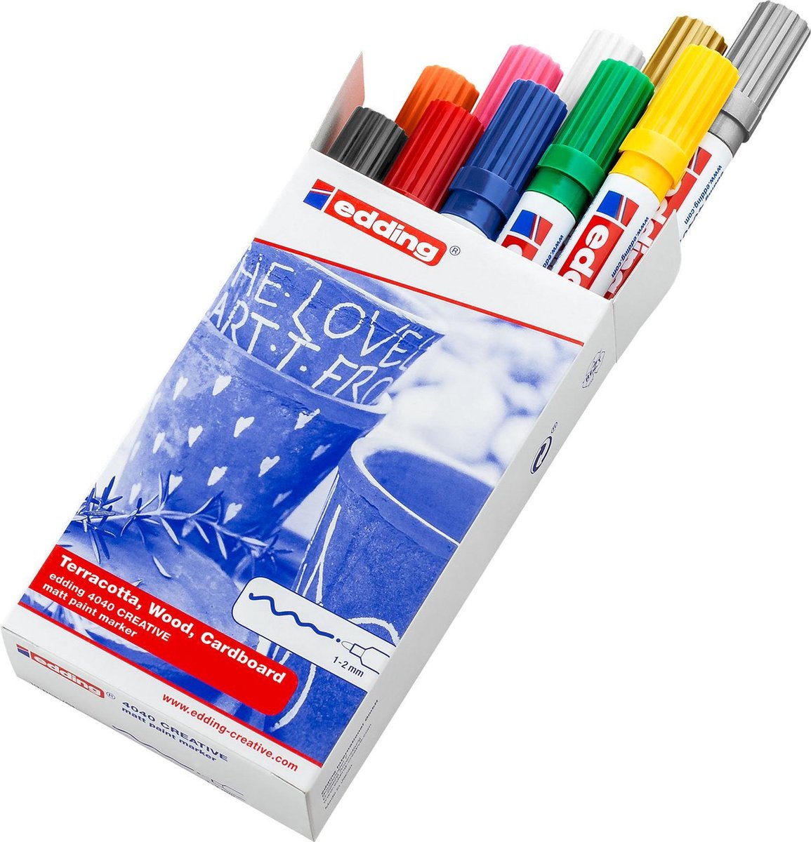 edding-4040 ass.matlakmarker 10ST 1-2 mm / 4-4040999