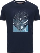 Life-Line Otley Heren T-shirt Korte Mouw Donkere Marine - 3XL
