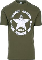 T-shirt Fostex US ARMY Star vintage vert