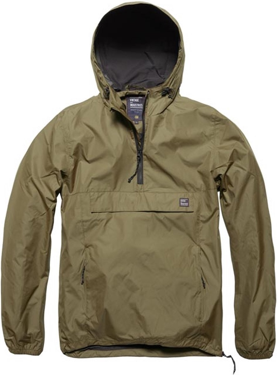 Vintage Industries Grafton Light-Weight anorak Olijf