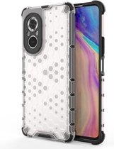Voor Honor 50 SE schokbestendige honingraat pc + TPU-beschermhoes (wit)