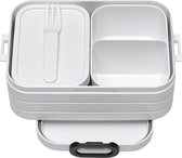 Bol.com Mepal Bento Lunchbox midi – Broodtrommel - 4 boterhammen - Wit aanbieding