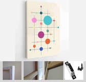 Background circles, triangles and square. Use for modern design, cover, template, decorated, brochure, flyer - Modern Art Canvas - Vertical - 1910464273 - 115*75 Vertical