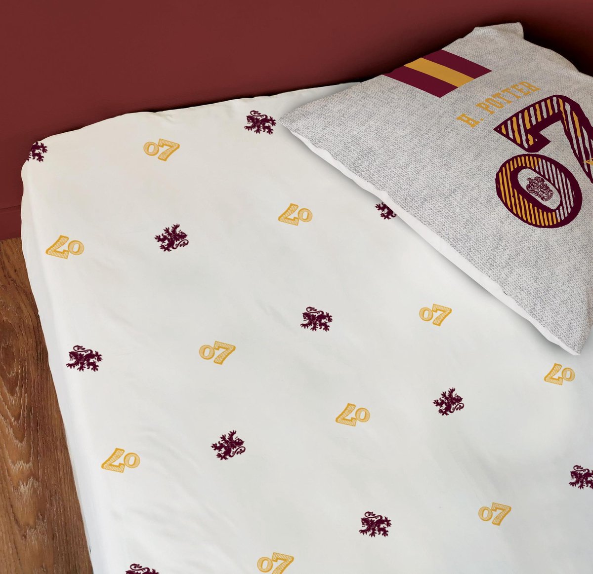 Drap Housse Harry Potter – Maisons De Poudlard – Parure De Lit Officielle Pour Fans De La Saga
