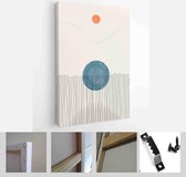 Set of Abstract Hand Painted Illustrations for Postcard, Social Media Banner, Brochure Cover Design or Wall Decoration Background - Modern Art Canvas - Vertical - 1856048536 - 115*