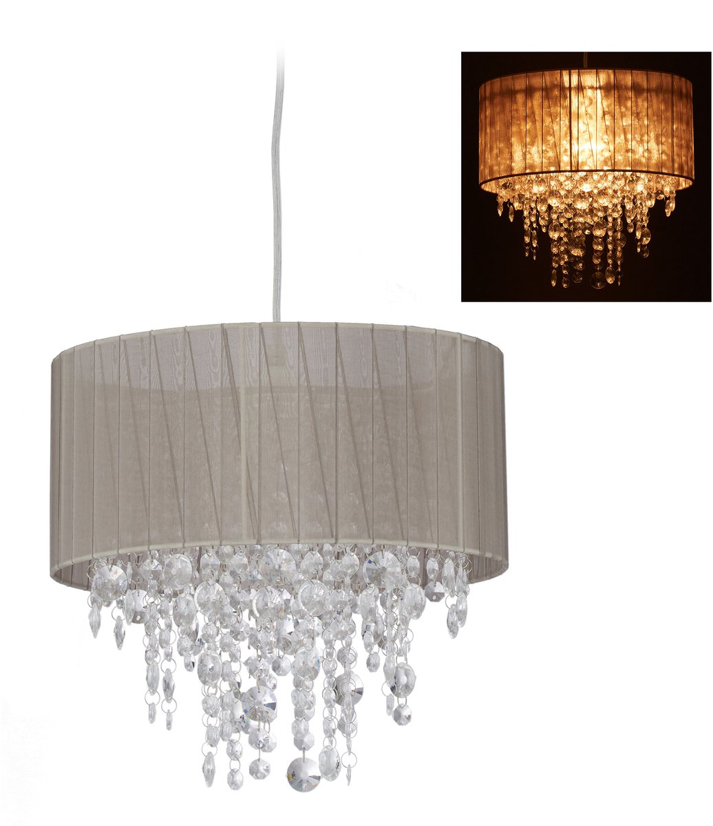Plafondlamp kristal - E27-fitting - Ø 32 cm