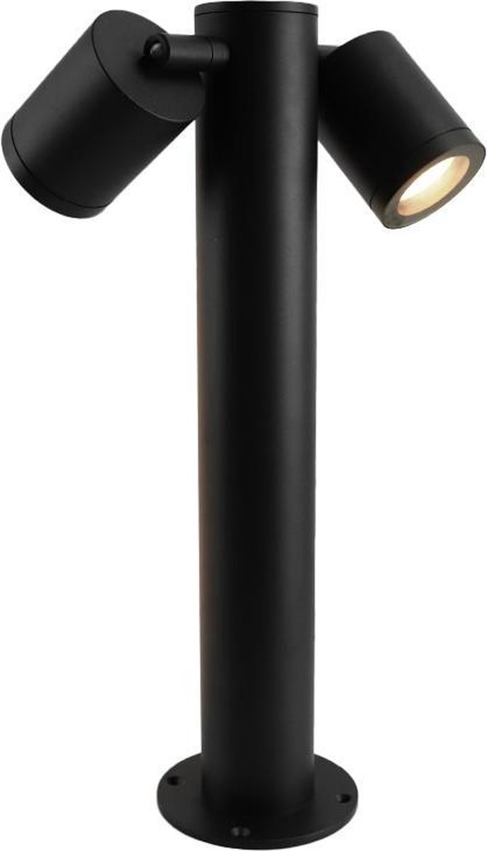 Olucia - CLEVOR - Paaltjeslamp - Zwart - Vorm: Rond