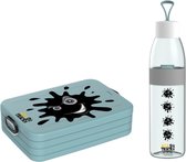 Mepal Broodtrommel medium - Drinkfles 500ml – Blauw - Modder Splash - 4x4 Offroad