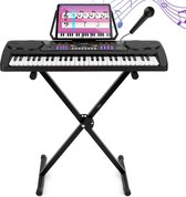 Áengus keyboard 54 toetsen, Piano met standaard en Microfoon - A430