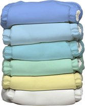 Charlie Banana Unisex Pastel - 6 Wasbare Luiers 12 Inserts
