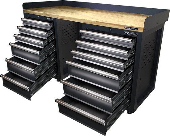 Werkbank 120 x 60 x 85 cm werktafel, werktafel, werktafel, werkplaats, magazijn, kelder