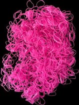 Haarelastiekjes - Wegwerp - 1000st - Roze