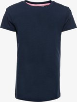 TwoDay meisjes basic T-shirt blauw - Maat 134/140