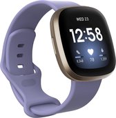 Fitbit Versa 3 Silliconen Bandje - Silliconen - Horloge Bandje - Polsband - Fitbit Versa 3 - Lila