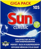 SUN Vaatwastabletten - Classic - 210 stuks Voordeelverpakking - 2 x 105 stuks