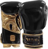 Stiel Superstarter Bokshandschoenen - Zwart met goud - 8 oz.