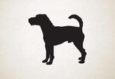 Silhouette hond - Parson Russell Terrier - M - 60x69cm - Zwart - wanddecoratie