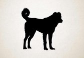 Silhouette hond - Armenian Gampr Dog - Armeense Gampr Hond - L - 76x75cm - Zwart - wanddecoratie