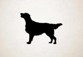 Silhouette hond - Flat-coated Retriever - XS - 22x30cm - Zwart - wanddecoratie