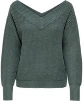 Only Trui Onlmelton Life L/s Pullover Knt Noos 15192289 Balsam Green Dames Maat - XL