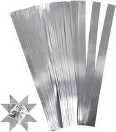 Vlechtstroken, zilver, L: 45 cm, d: 4,5 cm, B: 10 mm, 100 stroken/ 1 doos