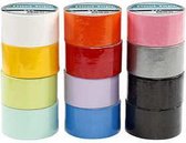 Duck tape, diverse kleuren, B: 48 mm, 12x5 m/ 1 doos