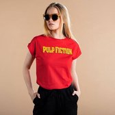 Dedicated - Visby Pulp Fiction - Unisex - T-shirt - Rood - XS