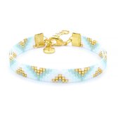 Beaded Bracelet - "Ocean Wave" - Mint15 - Goud