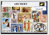 Boogschieten – Luxe postzegel pakket (A6 formaat) : collectie van verschillende postzegels van boogschieten – kan als ansichtkaart in een A6 envelop - authentiek cadeau - kado - ge