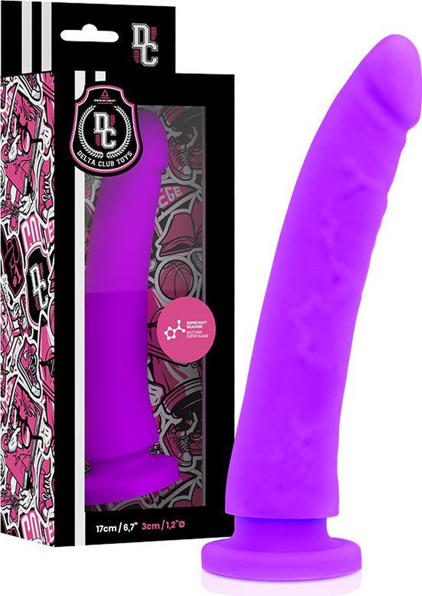 Goedkoopste DELTACLUB | Delta Club Toys Dong Purple Silicone 17 X 3cm