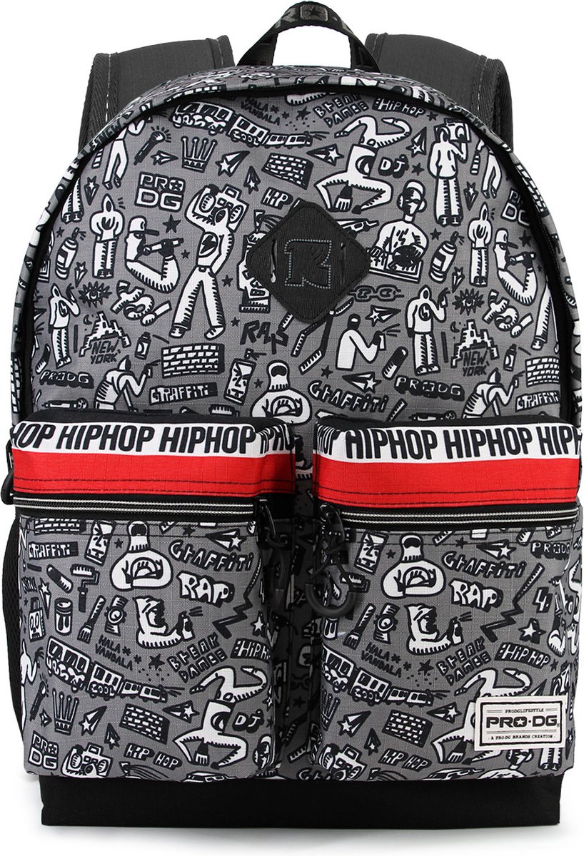 PRODG - Rugzak - Hip Hop - Grijs - Hoogte 44cm