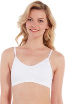 Magic Bodyfashion BH zonder beugels comfort bra spaghetti  - XL  - Wit