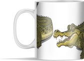 Mok - Krokodil - Afrika - Wit - 350 ml - Beker