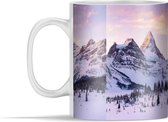 Mok - Winterlandschap in het Nationaal park Banff in Noord-Amerika - 350 ml - Beker