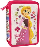 etui Rapunzel meisjes 21 cm polyester roze 5-delig
