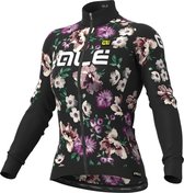 Ale Dames Fietsshirt Lange Mouwen PRS Fiori - Zwart - XL - Valt klein