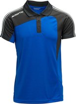 Masita | Polo Shirt Dames & Heren - Korte Mouw - Tennis Polo - Sportpolo - Mesh inzetten Optimale Vochtregulatie - Lichtgewicht - Forza Lijn - ROYAL BLUE/BLAC - XS